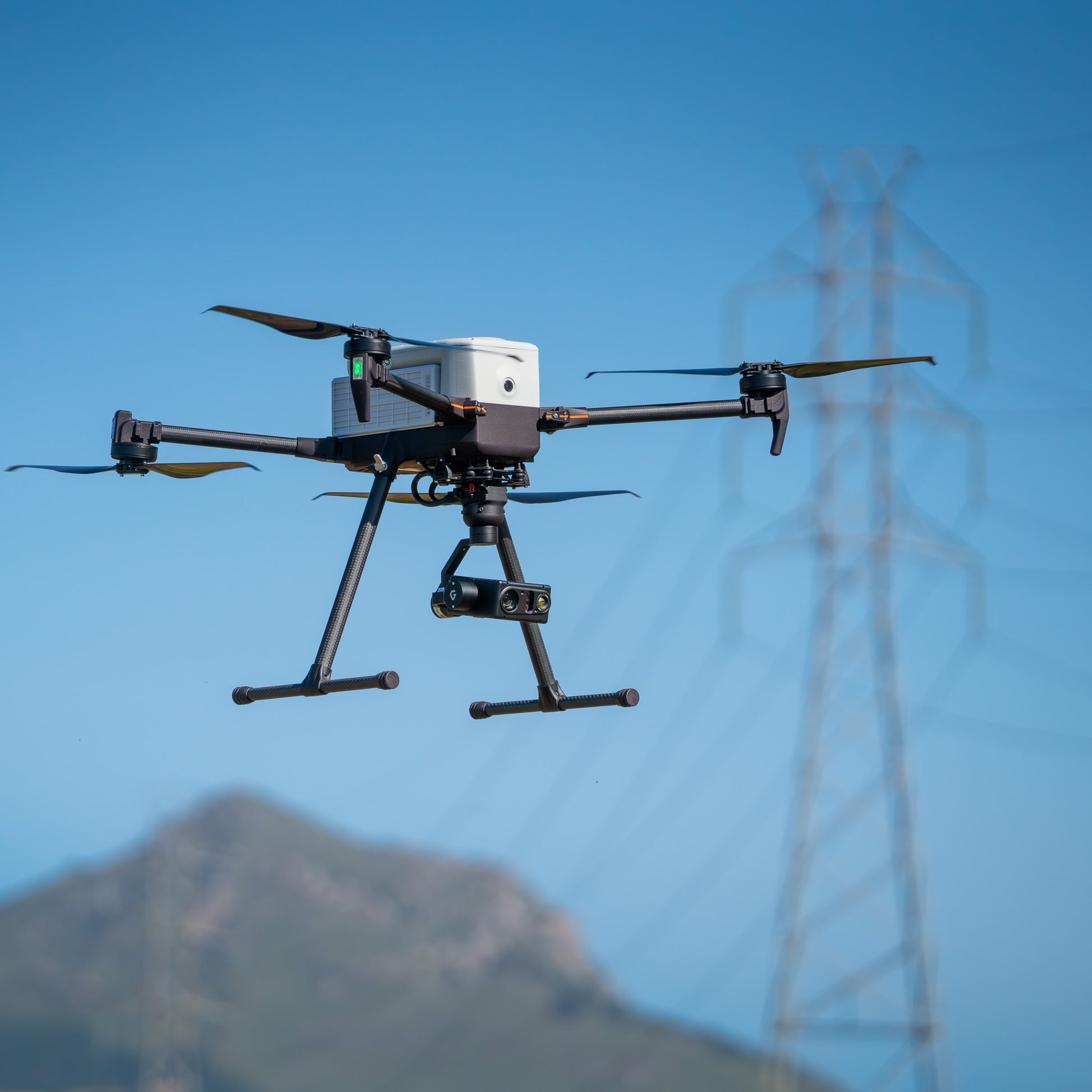 IF800 drone with thermal EO payload supporting public safety mission